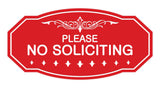 Victorian Please No Soliciting Sign