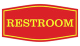 Fancy Restroom Sign