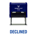 Declined Self Inking Rubber Stamp