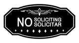 Victorian No Soliciting No Solicitar Sign