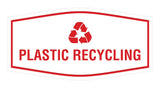 Fancy Plastic Recycling Wall or Door Sign