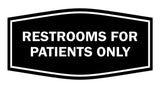 Signs ByLITA Fancy Restrooms For Patients Only Sign