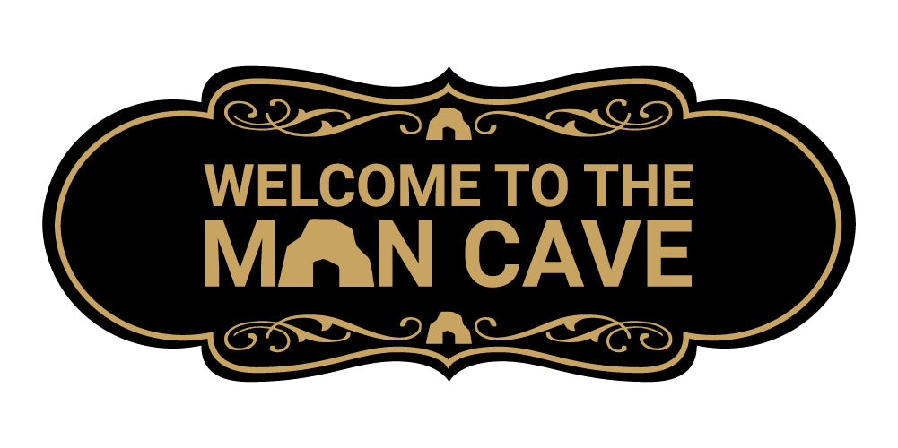 Designer Welcome to the Man Cave Wall or Door Sign – Pacific Sign and Stamp