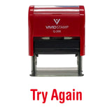 Try Again Self Inking Teacher Rubber Stamp