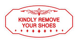 Victorian Kindly Remove Your Shoes Sign