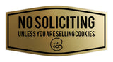 Fancy No Soliciting (Unless You Are Selling Cookies) Wall or Door Sign