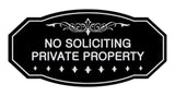 Victorian No Soliciting Private Property Sign