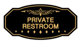 Victorian Private Restroom Sign