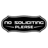 Stylish No Soliciting Sign
