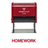 Homework Teacher Self Inking Rubber Stamp