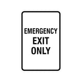 Portrait Round Emergency Exit Only Sign