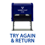 Try Again & Return Teacher Self Inking Rubber Stamp