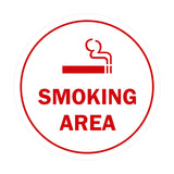 Signs ByLITA Circle Smoking Area Sign