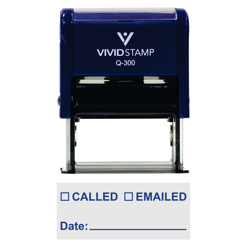 Call Stamp Called Emailed With Date Line Self-Inking Office Rubber Stamp – Pacific ...