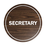 Signs ByLITA Circle Secretary Sign