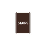 Portrait Round Stairs Sign