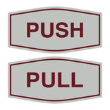 Signs ByLITA Fancy Push Pull Sign Set