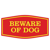 Fancy Beware of Dog Sign