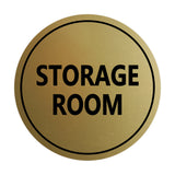 Signs ByLITA Circle Storage Room Sign