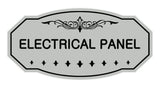 Lt Gray Victorian Electrical Panel Sign