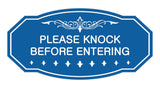 Victorian Please Knock Before Entering Sign