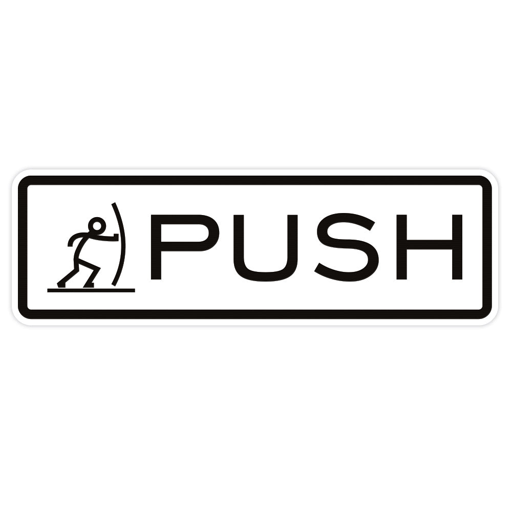 Push Sign On Door
