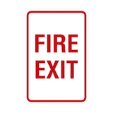 Portrait Round Fire Exit Sign