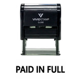 Basic Paid In Full Self Inking Rubber Stamp