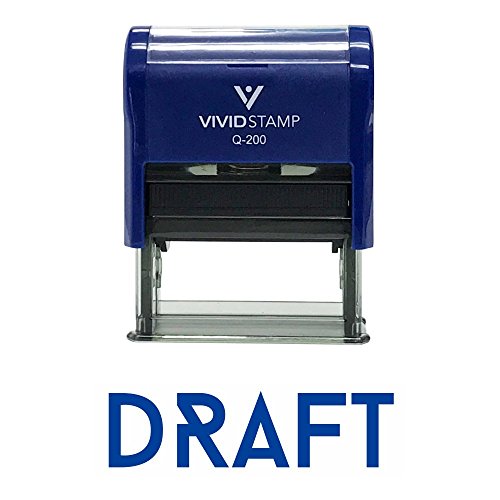Draft Office Self-Inking Office Rubber Stamp