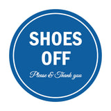 Signs ByLITA Circle Shoes off Please Thank you Sign