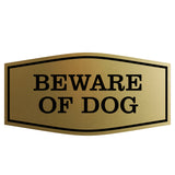 Fancy Beware of Dog Sign