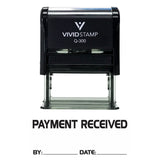 Payment Received By Date Self Inking Rubber Stamp