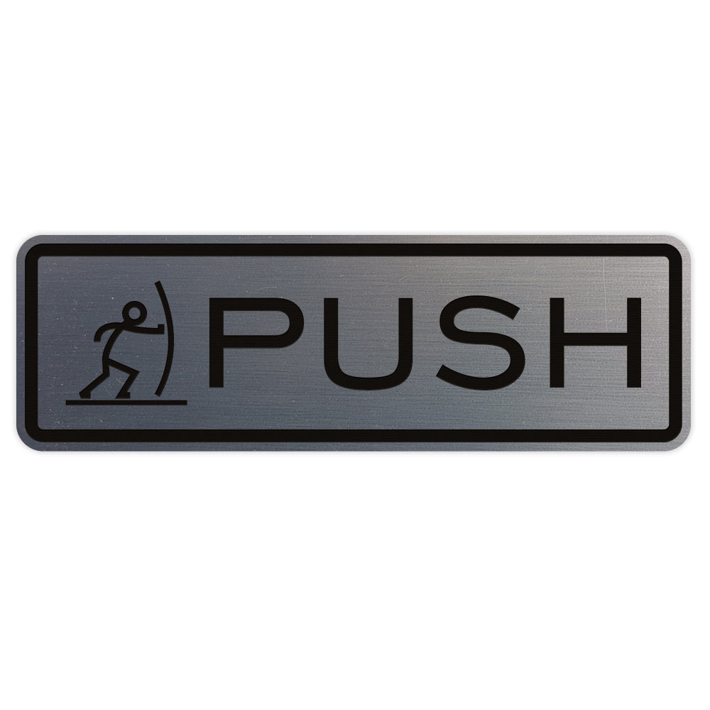 Fun Horizontal Push Pull Door Sign – Pacific Sign and Stamp