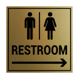 Signs ByLITA Square Restroom Sign