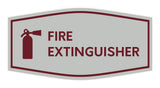 Signs ByLITA Fancy Fire Extinguisher Sign with Adhesive Tape, Mounts On Any Surface, Weather Resistant, Indoor/Outdoor Use