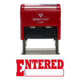 Entered Office Self-Inking Office Rubber Stamp