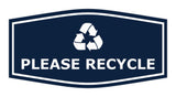 Fancy Please Recycle Wall or Door Sign