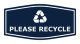 Fancy Please Recycle Wall or Door Sign