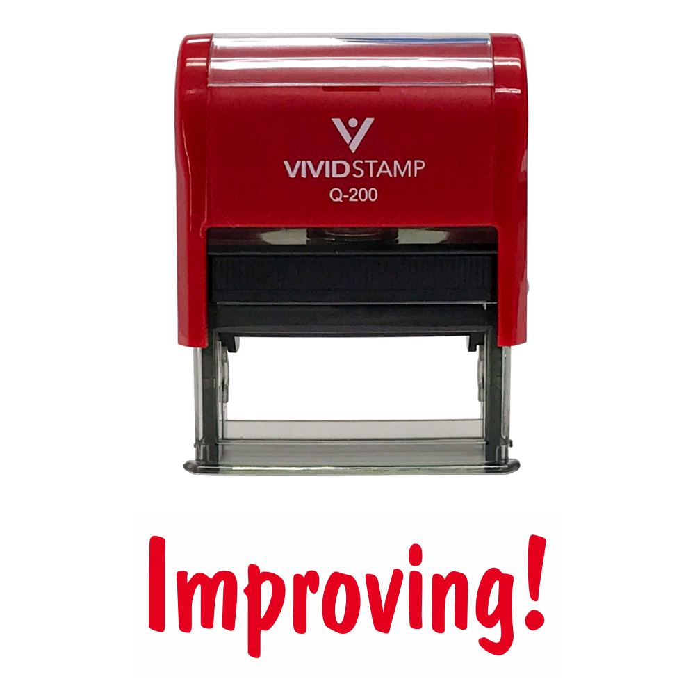 Improving Teacher Self Inking Rubber Stamp – Pacific Sign and Stamp
