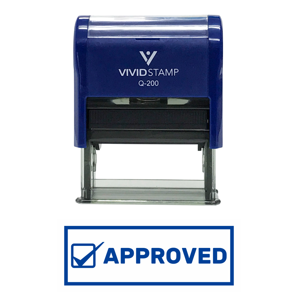 Approved W/Checkbox Office Self-Inking Office Rubber Stamp