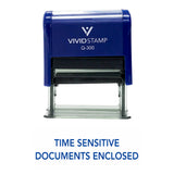 TIME SENSITIVE DOCUMENTS ENCLOSED Self Inking Rubber Stamp