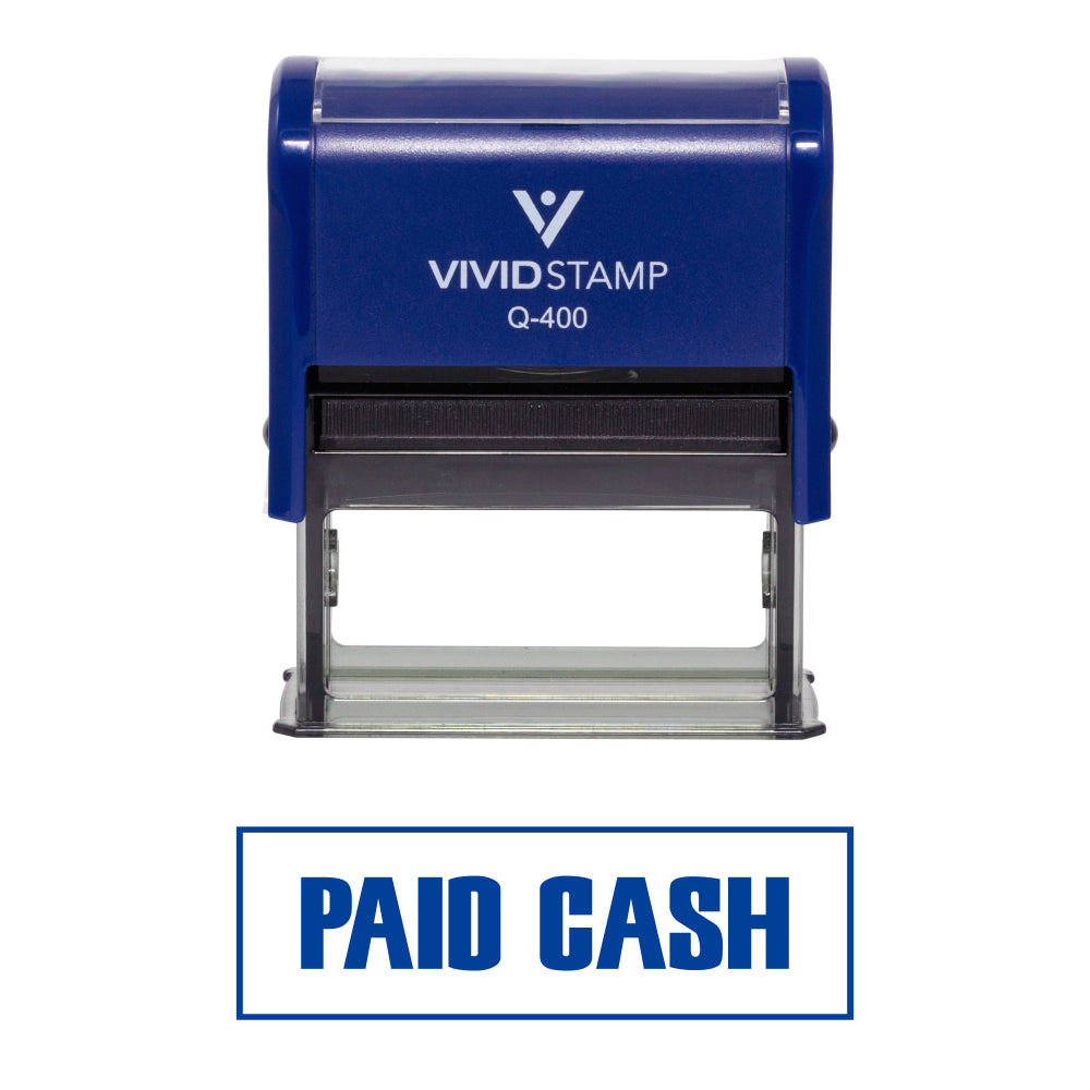 Paid Cash Self-Inking Office Rubber Stamp