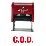 C.O.D. Self Inking Rubber Stamp