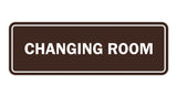 Dark Brown Signs ByLITA Standard Changing Room Sign