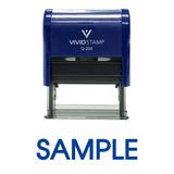 Sample Self Inking Rubber Stamp
