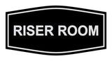 Black / Silver Signs ByLITA Fancy Riser Room Sign