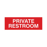 Basic Private Restroom Door / Wall Sign