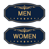 Victorian Men Women Sign Set