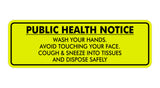 Signs ByLITA Standard Public Health Notice Wash Your Hands Sign