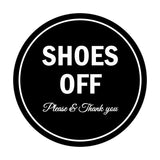 Signs ByLITA Circle Shoes off Please Thank you Sign